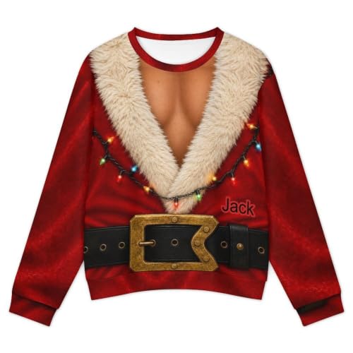 Custom Ugly Christmas Sweatshirt Men Husband Dad Grandpa - Image 3