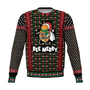 Bee Merry Christmas Jumper, Unisex