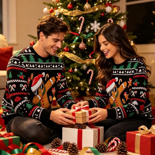 Gtetkde Unisex Ugly Christmas Sweatshirts 3D Printed Funny Graphic Long Sleeve Sweatshirts - Image 6