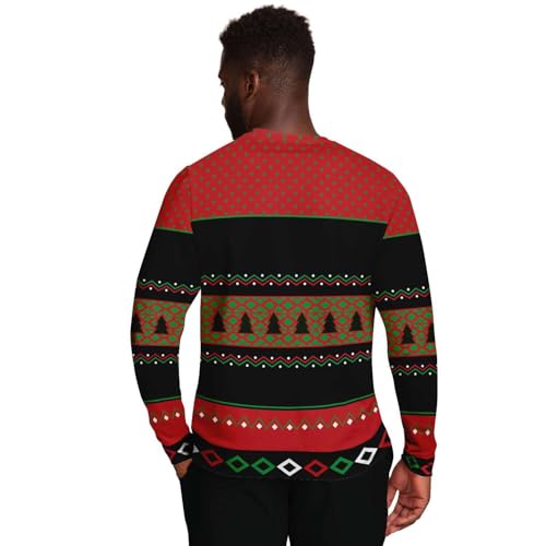 Dreaming Of A White &Amp; Red Christmas Sweatshirt | Unisex Ugly Christmas Sweater, Xmas Sweater, Funny Holiday Sweater, Funny Shirt L - Image 4