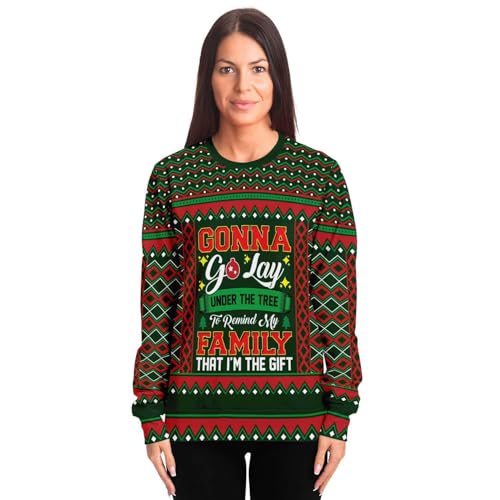 I Am The Gift Sweatshirt | Unisex Ugly Christmas Sweater, Xmas Sweater, Holiday Sweater, Funny Sweater, Funny Shirt - Image 4