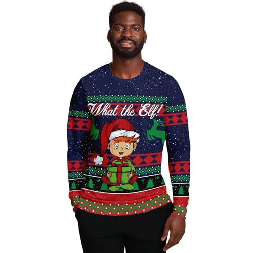 What The Elf Sweatshirt | Unisex Ugly Christmas Sweater, Xmas Sweater, Holiday Sweater, Funny Shirt - Image 3