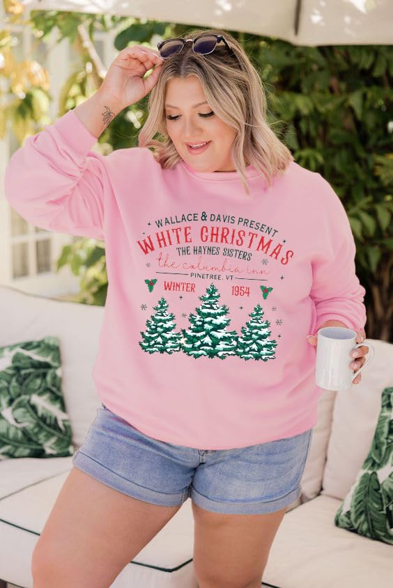 Myhalf Womens White Christmas Sweatshirt Crewneck Christmas Tree Graphic Shirts Oversized Xmas Pullover Sweater 3 Myhalf Womens White Christmas Sweatshirt Crewneck Christmas Tree Graphic Shirts Oversized Xmas Pullover Sweater