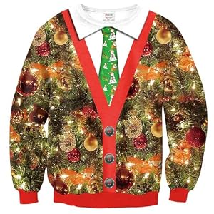 Arvilhill Men’S Ugly Christmas Funny Graphic Long Sleeve Unisex Sweatshirt (S-3Xl)