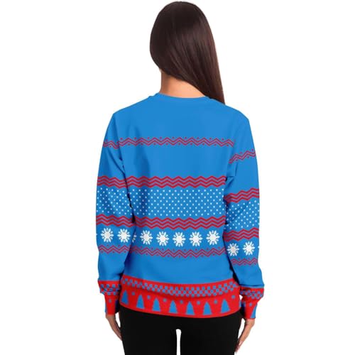 Meowy Christmas Sweatshirt | Unisex Ugly Christmas Sweater, Xmas Sweater, Funny Holiday Sweater, Funny Shirt - Image 5