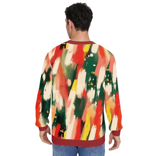 Funny Christmas Sweatshirts For Women Men Ugly Graphic 3D Print Pullover - Image 5