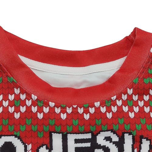 Gtetkde Unisex Ugly Christmas Sweatshirts 3D Printed Funny Graphic Long Sleeve T-Shirt Crewneck Sweatshirts