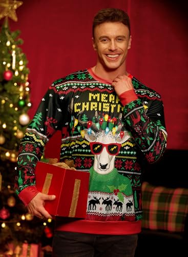 Arvilhill Men'S Ugly Christmas Funny Sweatshirt Loose Fit Adult Xmas 3D Print Sweater For Holiday (S-3Xl) - Image 5