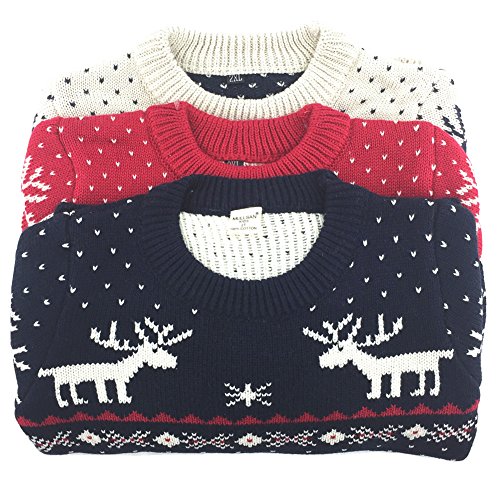 Redodeco Childrens Cotton Christmas Ugly Sweater Pullover Outfit Jumper For Christmas Party Photograph Best Gift
