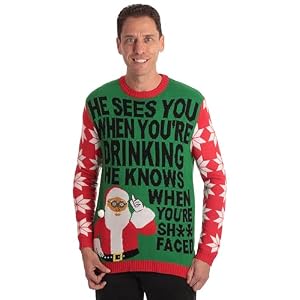 #Followme Mens Ugly Christmas Sweater