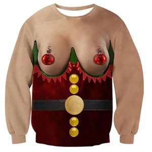 Men'S Novelty 3D Graphic Christmas Sweatshirt