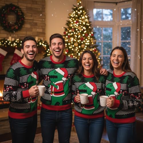 Christmas Sweatshirt 3D Graphic Pullover Funny For Men Women Unisex Sweater, Hilarious Holiday Pullovers 6 Christmas Sweatshirt 3D Graphic Pullover Funny For Men Women Unisex Sweater, Hilarious Holiday Pullovers - Image 6