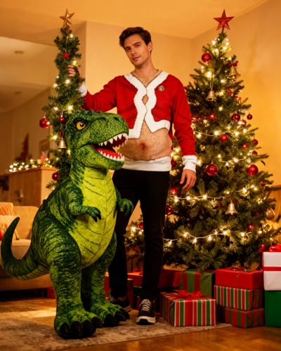 Ugly Christmas Sweatshirt For Couple Women Funny Xmas 3D Sweater Men Long Sleeve Novelty Pullover Clothes - Image 6