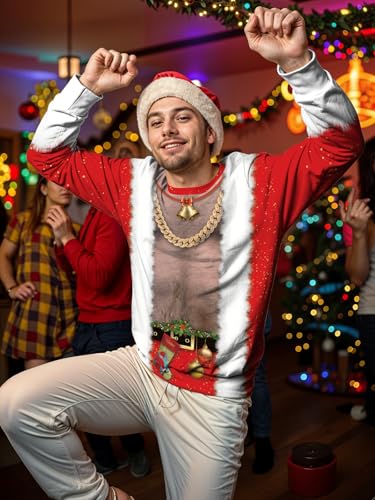Sankill Ugly Christmas Sweaters For Men Women Funny Christmas Sweater For Couples Ugly Christmas Sweatshirt - Image 7