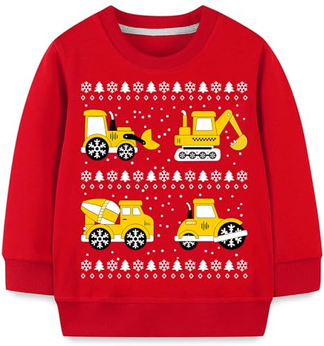 Mrocioa Toddler Boy Girls Sweatshirt Ugly Christmas Sweater Style Reindeer Shirt Kids Xmas Holiday Tops 1 Mrocioa Toddler Boy Girls Sweatshirt Ugly Christmas Sweater Style Reindeer Shirt Kids Xmas Holiday Tops