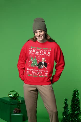 Well Happy Birthday Jesus Funny Quote Office Ugly Christmas Sweater Unisex 6 Well Happy Birthday Jesus Funny Quote Office Ugly Christmas Sweater Unisex