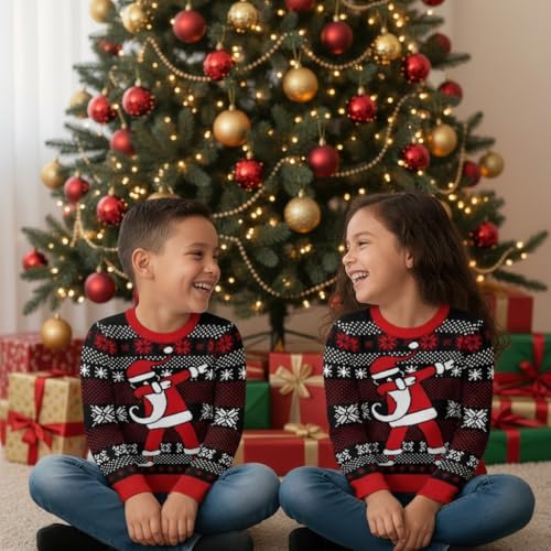 Tstars Kids Ugly Christmas Sweater Dino Gamer Swishmas Boy Girl Holiday | Soft Fleece Kids Ugly Christmas Sweatshirt; Great For Holiday Party, Gamer And Dino Fans, Boys Girls Xmas Gift - Image 6