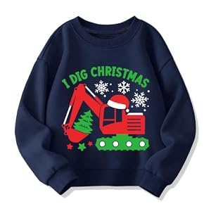 Kids Christmas Sweatshirt Boys Girls Ugly Xmas Santa Dinosaur Graphic Shirt Toddler Long Sleeve Pullover Outfit Tops 10 Toddler Santa And Dinosaur Christmas Sweatshirt