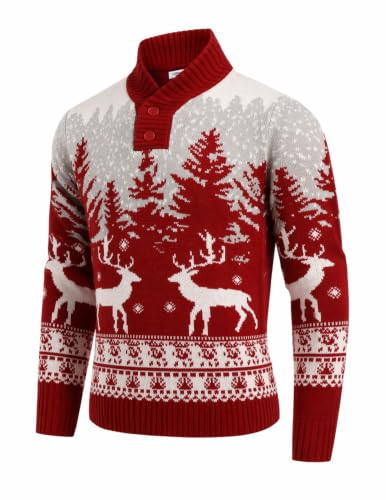 Coofandy Men'S Ugly Christmas Sweater Snowflake Knitted Xmas Pullover 5 Coofandy Men'S Ugly Christmas Sweater Snowflake Knitted Xmas Pullover - Image 5