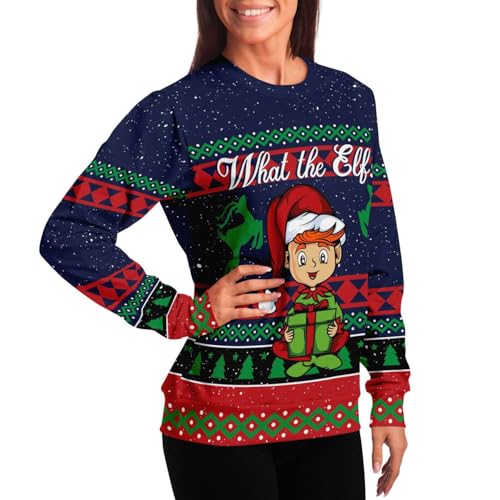 What The Elf Sweatshirt | Unisex Ugly Christmas Sweater, Xmas Sweater, Holiday Sweater, Funny Shirt - Image 6