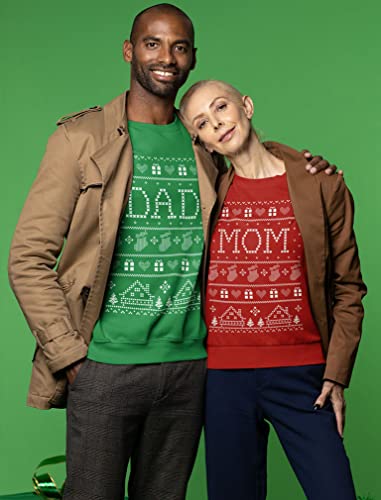 Tstars Mom Dad Matching Christmas Sweatshirts Couples Funny Ugly Xmas