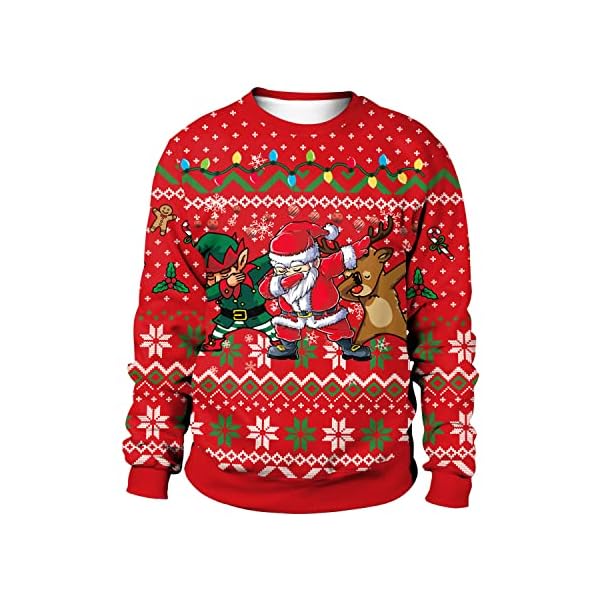 Matching Couples Christmas Sweatshirts, Unisex Pair
