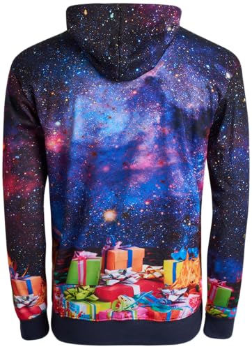 Threadcraft Mens Ugly Christmas Sweater Elf Santa Pullover Hoodie | Warm Festive Novelty Knit, Cozy Everyday Comfort For Holiday Parties, Family Photos, And Winter Gatherings 7 Threadcraft Mens Ugly Christmas Sweater Elf Santa Pullover Hoodie | Warm Festive Novelty Knit, Cozy Everyday Comfort For Holiday Parties, Family Photos, And Winter Gatherings - Image 7