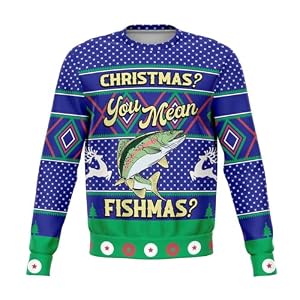 Merry Fishmas Angler'S Christmas Jumper, Unisex