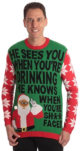 #Followme Mens Ugly Christmas Sweater - Sweaters For Men 1 #Followme Mens Ugly Christmas Sweater