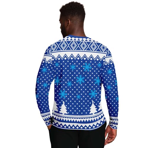 Prickly &Amp; Lit Sweatshirt | Ugly Christmas Sweater, Xmas Sweater, Funny Holiday Sweater, Funny Shirt L Blue - Image 3