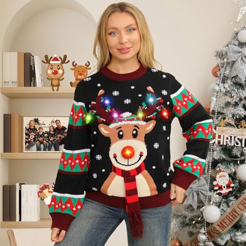 Ugly Christmas Sweater Women Men