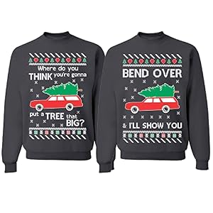 'A Tree That Big' Christmas Vacation Couples Jumper Set