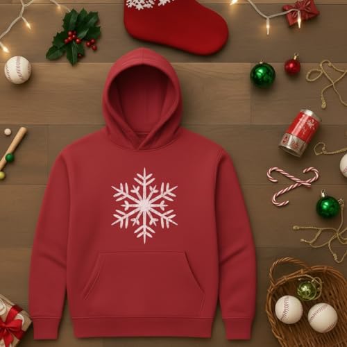 Tstars Snowflake Christmas Hoodie Women Teen Girls Festive Winter Pullover | Cozy Fleece Snowflake Hoodie; Great For Christmas, Holiday Party, Festive Winter Outfits, Women Teen Girls Gift 6 Tstars Snowflake Christmas Hoodie Women Teen Girls Festive Winter Pullover