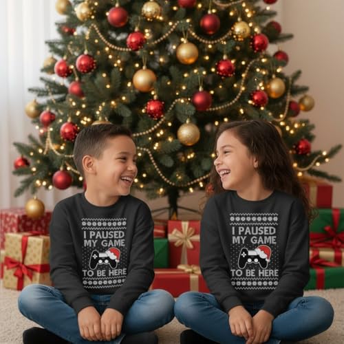 Tstars Gamer Retro Ugly Christmas Sweater Xmas Party Youth Kids Sweatshirt | Soft Fleece Gamer Sweatshirt; Great For Christmas, Ugly Sweater Party, Gamer Kids, Boys Girls Xmas Gift 6 Tstars Gamer Retro Ugly Christmas Sweater Xmas Party Youth Kids Sweatshirt | Soft Fleece Gamer Sweatshirt; Great For Christmas, Ugly Sweater Party, Gamer Kids, Boys Girls Xmas Gift - Image 6