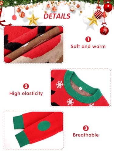 Unisex Ugly Sweater Christmas Women Men Holiday Knit Pullover Matching Ugly Christmas Sweater For Men Women Kids - Image 5