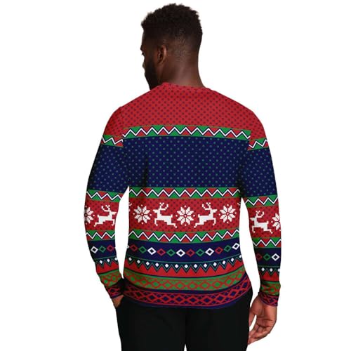 Its The Most Wonderful Time For A Beer Sweatshirt | Unisex Ugly Christmas Sweater, Xmas Sweater, Funny Holiday Sweater Shirt L Red - Image 4