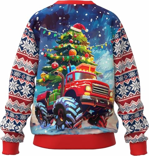 Ddsol Toddler Boys Girls Christmas Sweatshirts Kids Ugly Xmas Pullover Funny 3D Sweater Fleece Warm Tops 4-11 Years 3 Ddsol Toddler Boys Girls Christmas Sweatshirts Kids Ugly Xmas Pullover Funny 3D Sweater Fleece Warm Tops 4-11 Years - Image 3