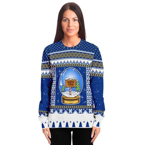 Snow Globe Sweatshirt | Unisex Ugly Christmas Sweater, Xmas Sweater, Holiday Sweater, Funny Sweater, Funny Shirt - Image 4