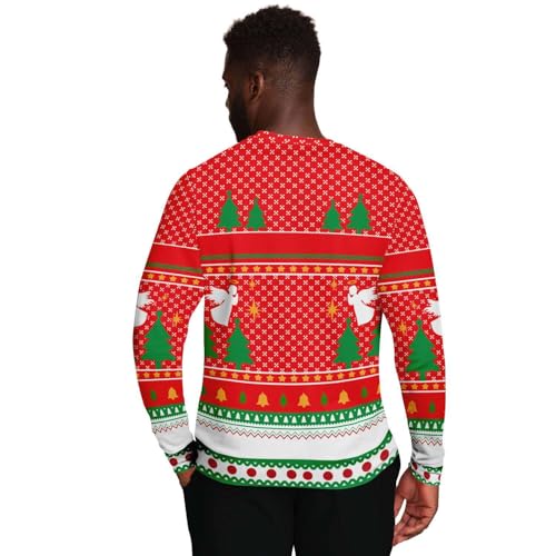 Christmas Beer Sweatshirt | Unisex Ugly Christmas Sweater, Xmas Sweater, Funny Holiday Sweater, Funny Shirt L Red - Image 4