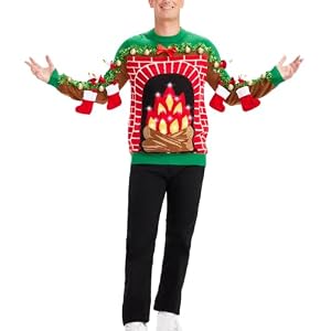Tipsy Elves Light Up Ugly Christmas Sweaters For Men