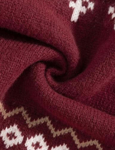 Vamtac Sweaters For Men Fair Isle Pullover Sweater Christmas Outfits Crewneck Vintage Jumper Tops Fall Winter Soft Knit 5 Vamtac Sweaters For Men Fair Isle Pullover Sweater Christmas Outfits Crewneck Vintage Jumper Tops Fall Winter Soft Knit - Image 5