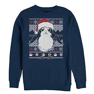 Star Wars Men'S Officially Licensed Star Wars Porg Sweater Crew Fleece 9 Star Wars Men’S Officially Licensed Star Wars Porg Sweater Crew Fleece