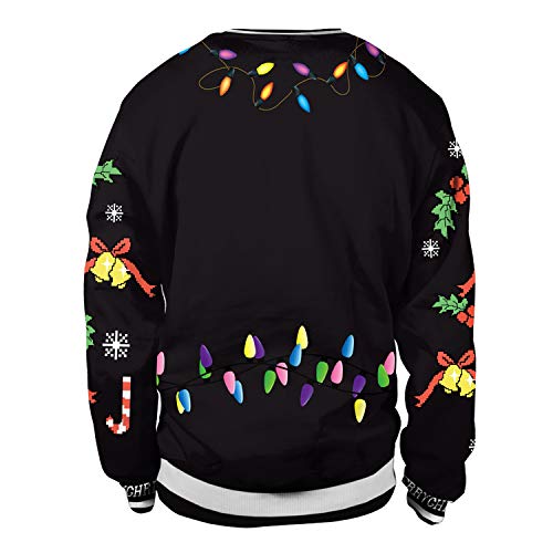 Adults Ugly Christmas Sweatshirt Crew Neck Novelty 3D Printed