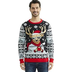 Yijiu Men'S Ugly Christmas Sweater Long Sleeve Crew Neck Knitted Sweaters Xmas Holiday Funny Pullover Knitwear Tops 6 Yijiu Men’S Ugly Christmas Sweater Long Sleeve Crew Neck Knitted Sweaters Xmas Holiday Funny Pullover Knitwear