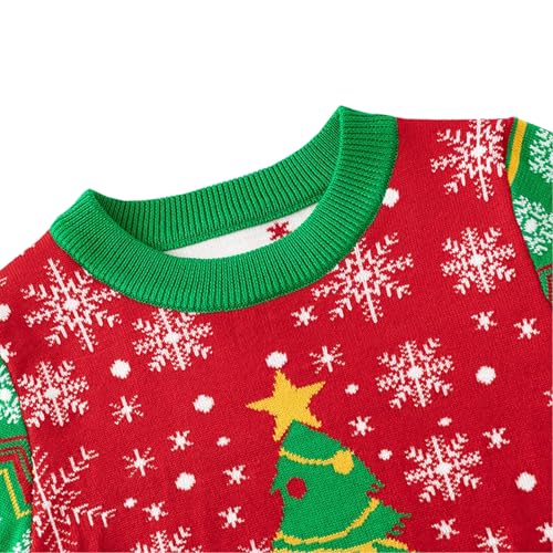 Ugly Christmas Sweater For Girls Funny Xmas Knit Pullover Shirts Kids Child Holiday Jumper Tops Outfit 2-14 Years - Image 3