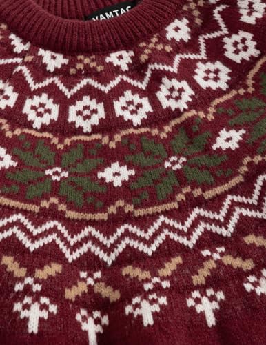Vamtac Sweaters For Men Fair Isle Pullover Sweater Christmas Outfits Crewneck Vintage Jumper Tops Fall Winter Soft Knit 3 Vamtac Sweaters For Men Fair Isle Pullover Sweater Christmas Outfits Crewneck Vintage Jumper Tops Fall Winter Soft Knit - Image 3