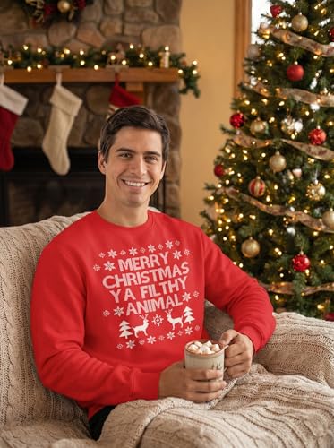 Ugly Christmas Sweatshirts For Adults Funny Holiday Season Crewnecks With Movie Quotes And Designs - Image 4