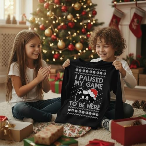Tstars Gamer Retro Ugly Christmas Sweater Xmas Party Youth Kids Sweatshirt | Soft Fleece Gamer Sweatshirt; Great For Christmas, Ugly Sweater Party, Gamer Kids, Boys Girls Xmas Gift 4 Tstars Gamer Retro Ugly Christmas Sweater Xmas Party Youth Kids Sweatshirt | Soft Fleece Gamer Sweatshirt; Great For Christmas, Ugly Sweater Party, Gamer Kids, Boys Girls Xmas Gift - Image 4