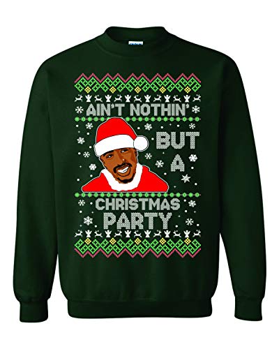 Freedomtees Ain’T Nothing But A Christmas Party Funny Rap Ugly Christmas Unisex Sweatshirt