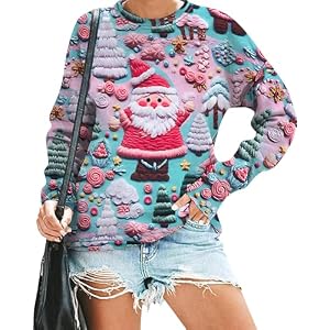 Ugly Christmas Sweatshirt Women Merry Christmas Pullover Funny Animal Tops | Vilove Ugly Christmas Sweatshirt Women Merry Christmas Pullover Funny Animal Graphic Tops Causal Hoodie 4 51Zqiofjv1L. Ss300